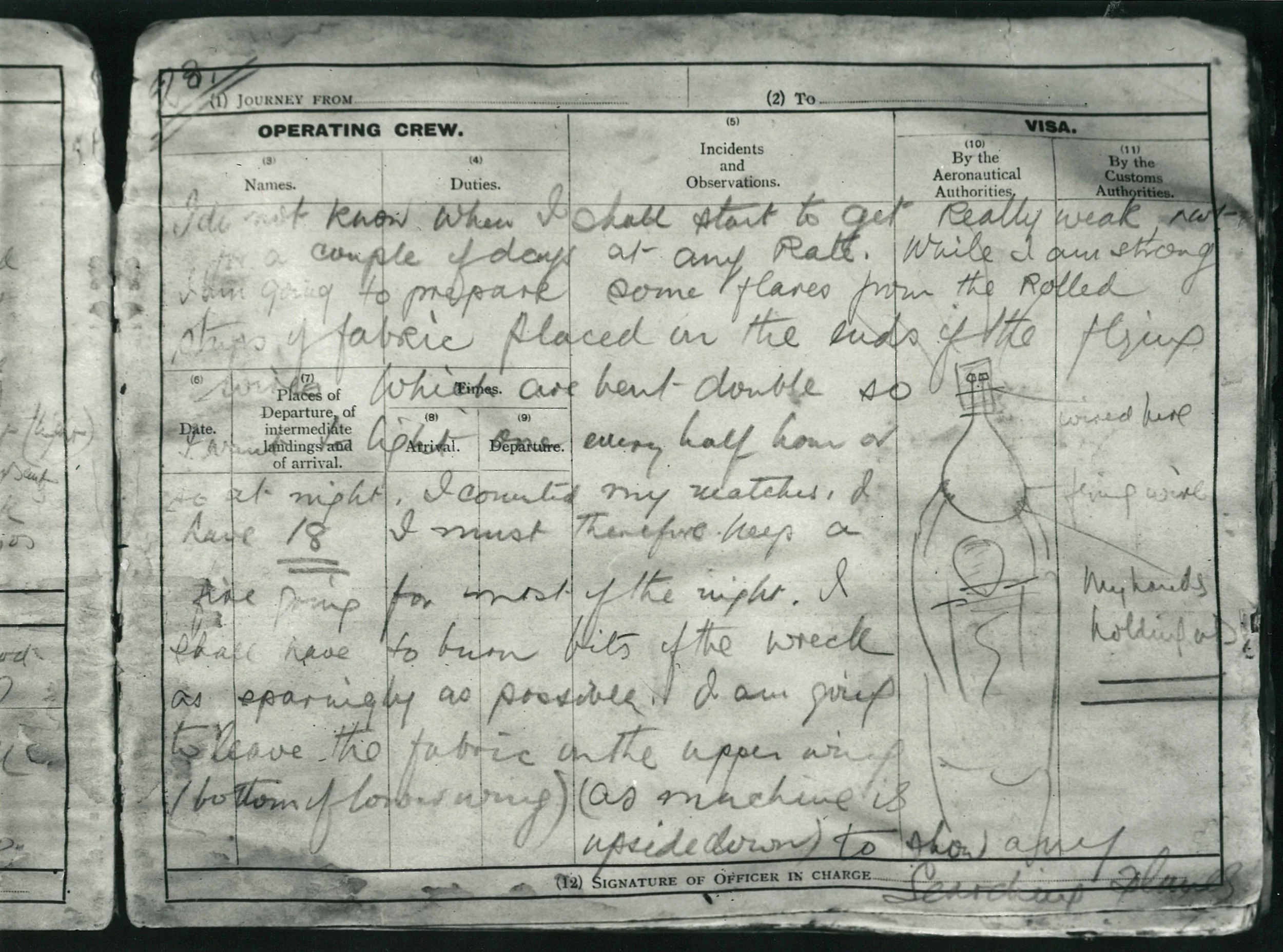 Bill Lancaster's last diary, page