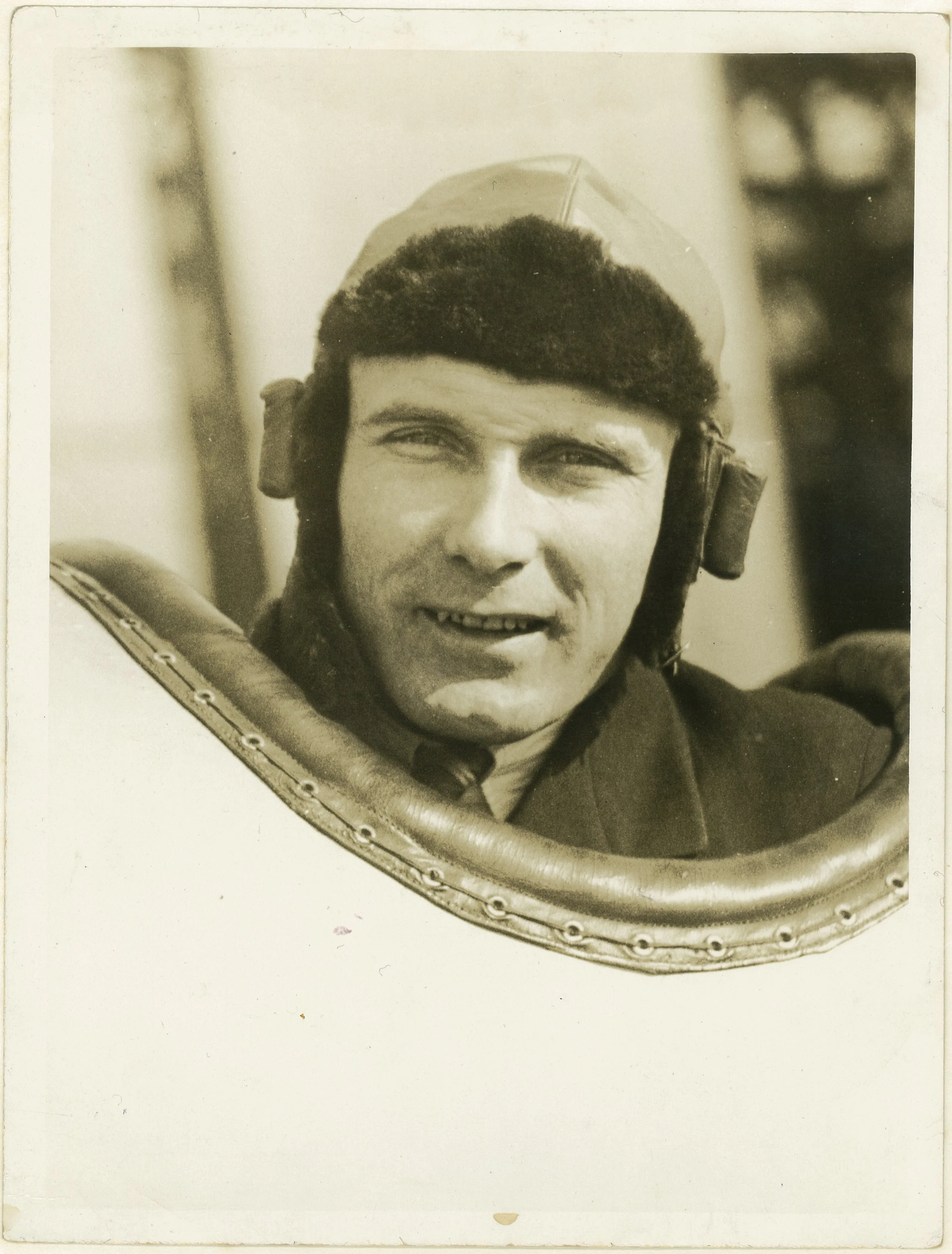 Bill Lancaster in the cockpit