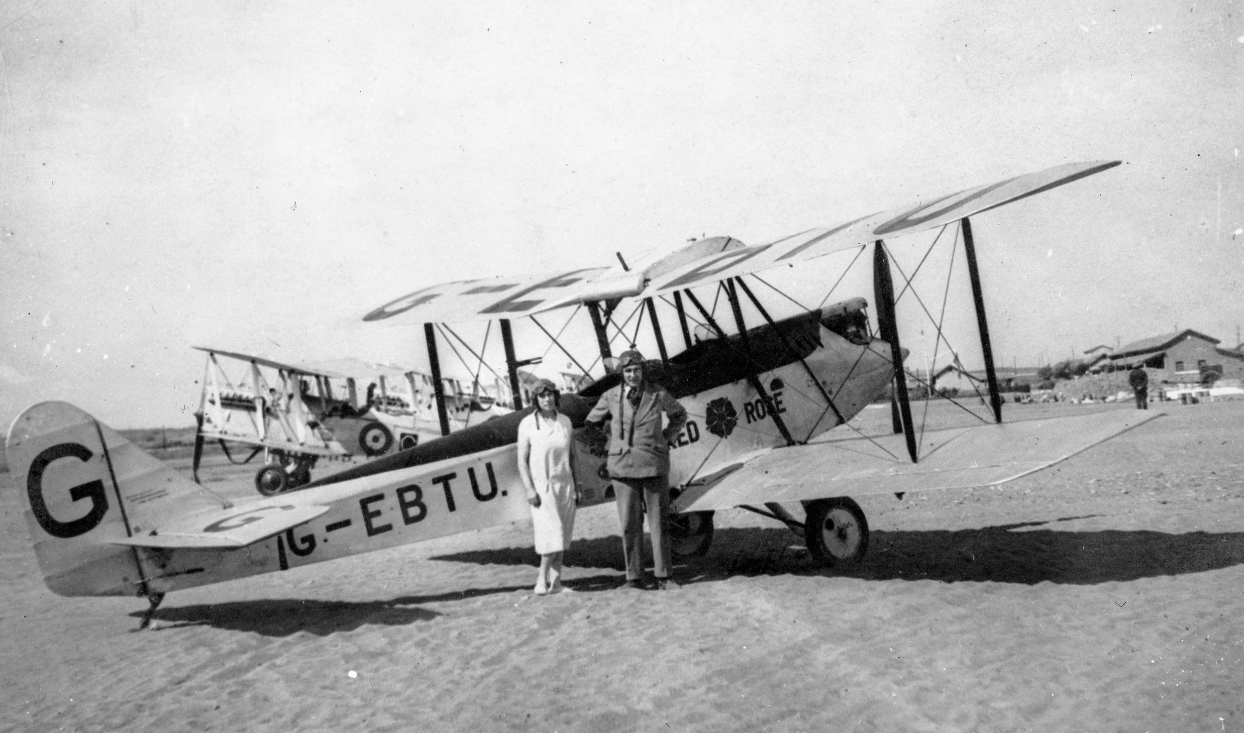 Bill and Chubbie at the RAF base