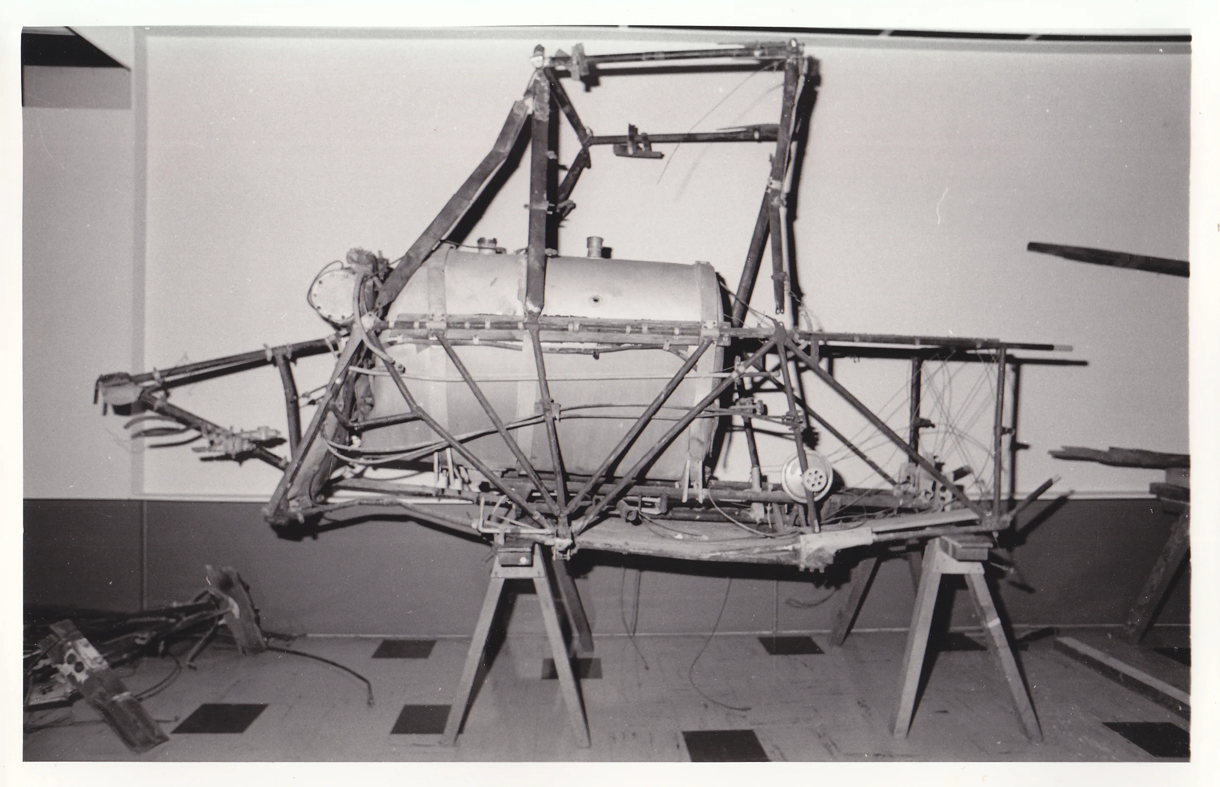 Restored Southern Cross Minor wreckage at the Queensland Museum